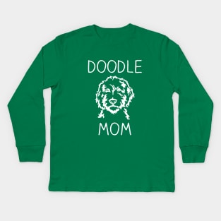 Doodle Mom Kids Long Sleeve T-Shirt